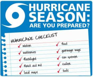 hurricane season preparation checklist